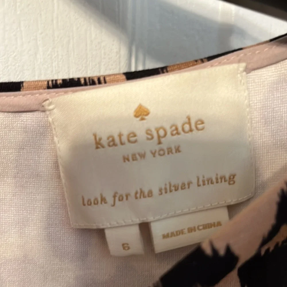Kate Spade Leopard Ponte Dress Womens Size 6
